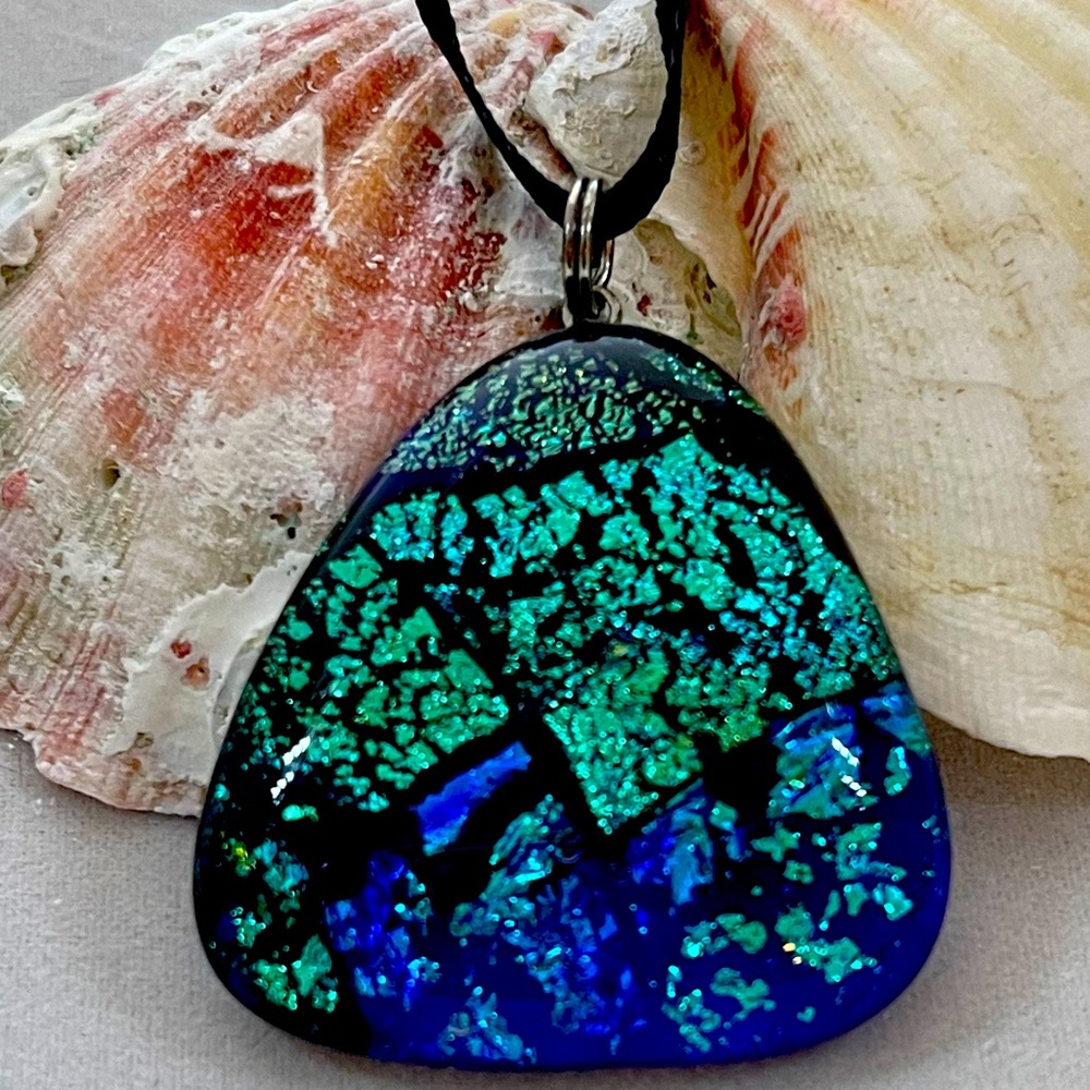 Art Glass Jewelry Pendant, truly one-of-a kind
